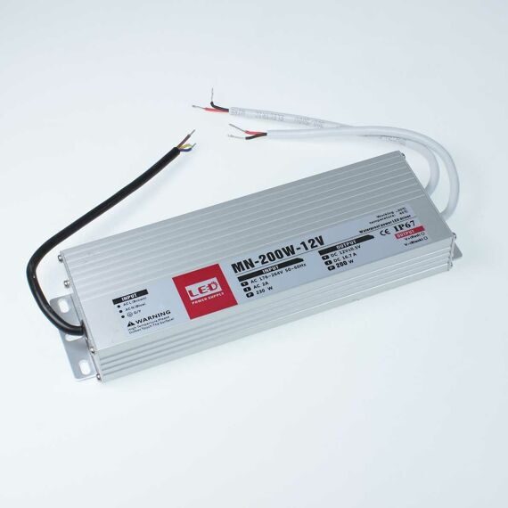 Блок питания MN-200W12V FSB200-12 (12V, 200W, 16.7A, IP67)