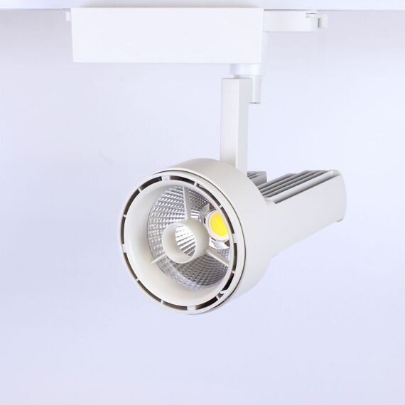 Светодиодный светильник трековый JH-GDD 2L PX65 (50W, 220V, white body, 30deg, warm white)