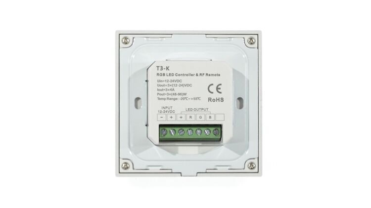 Панель T3-K Black IC50 (12-24V, RGB, Rotary, RF 2.4GHz)