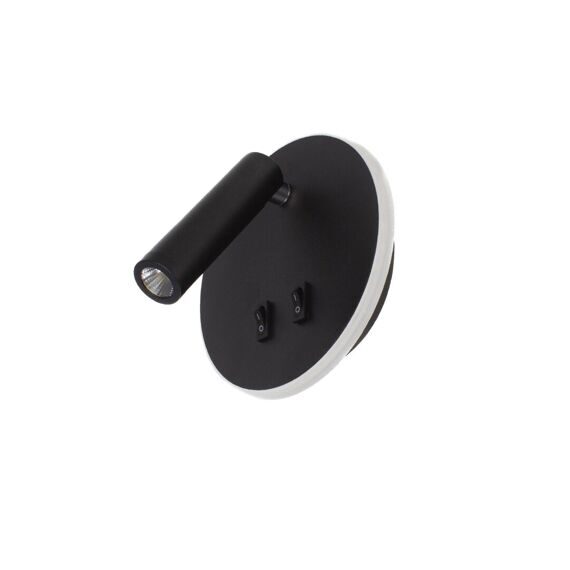 Светильник светодиодный прикроватный C05 SN1 (220V, 3W+7W, day white, черный корпус) Светильник светодиодный прикроватный C05 SN1 (220V, 3W+7W, day white, черный корпус)