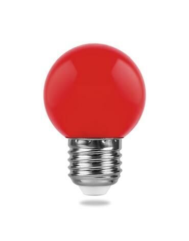 Cветодиодная лампа E27 1W 230V красный Cветодиодная лампа E27 1W 230V красный