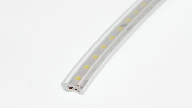 Светодиодная лента 220V, 2835 120 led, day white, 120F, IP65