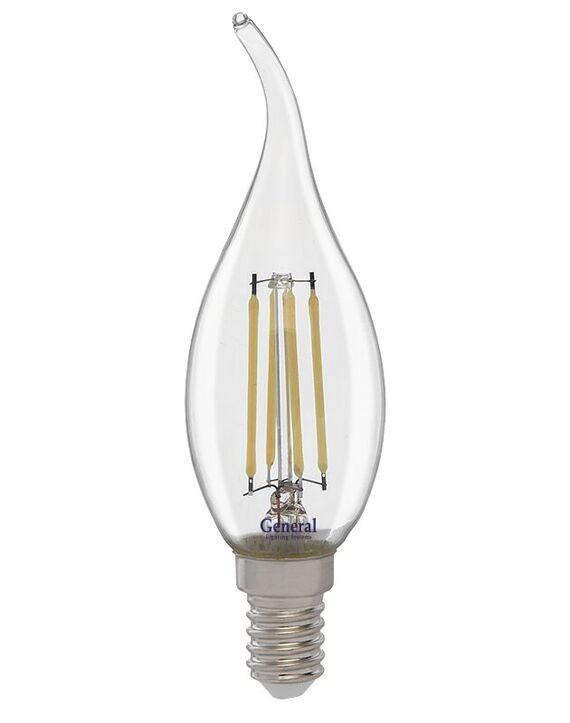 Светодиодная лампа Filament прозрачная CWS 7 Вт Теплый свет General GLDEN-CWS-7-230-E14-2700 Светодиодная лампа Filament прозрачная CWS 7 Вт Теплый свет General GLDEN-CWS-7-230-E14-2700