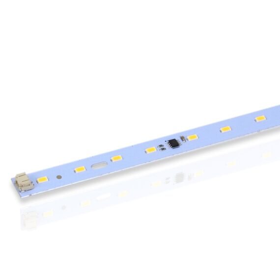 Светодиодная линейка 2835, 24 led, 220V, 10W, 520mm, D187, warm white