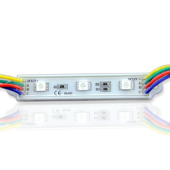 Светодиодный модуль 3SMD 5050 RGB Светодиодный модуль 3SMD 5050 RGB